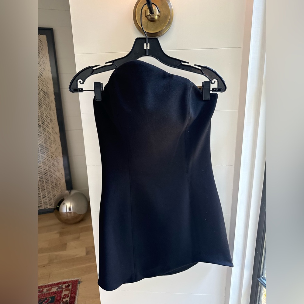 Misha Elegant Black Strapless Women's Dress